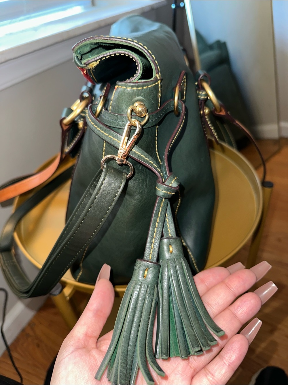 Dooney & Bourke Florentine Smith Satchel — Ivy - Picture 4 of 9